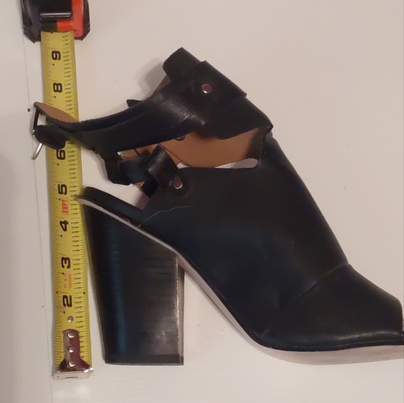 Just Fab stacked heel open toe Heels - Picture 6 of 6